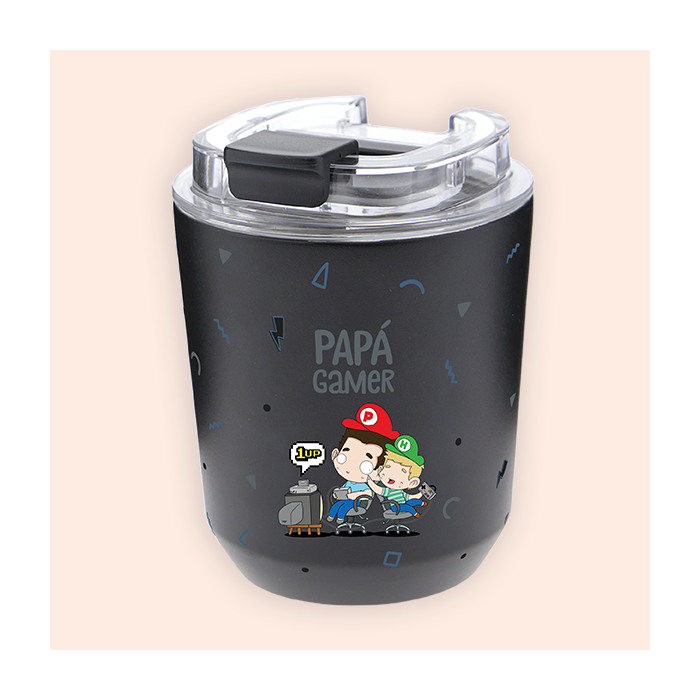 VASO TÉRMICO 280ML - BLACK PAPÁ GAMER