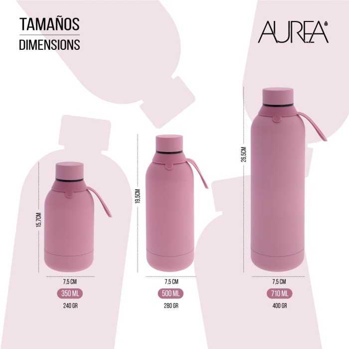 Botella Acero con Funda Estrellas Marino 350 ml