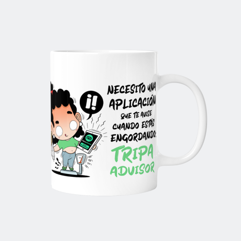 Taza Graciosa Tripa Advisor Regalo Divertido Y Nico