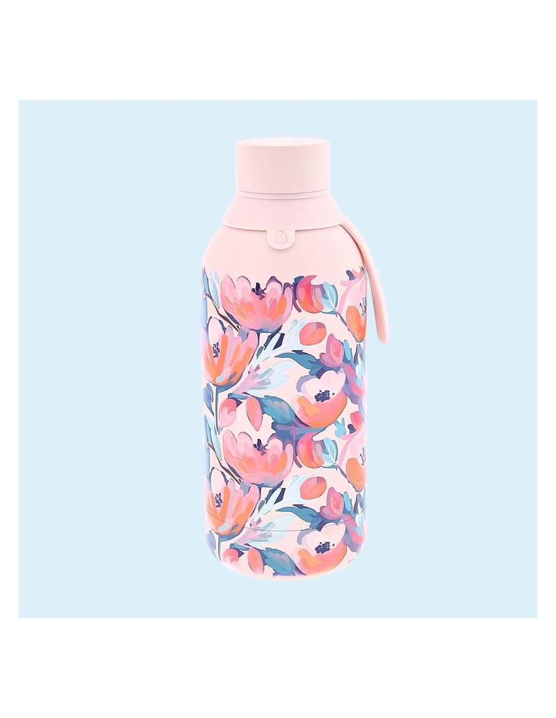 Botella para Agua de Acero Inoxidable Aislante - Pink Flowers