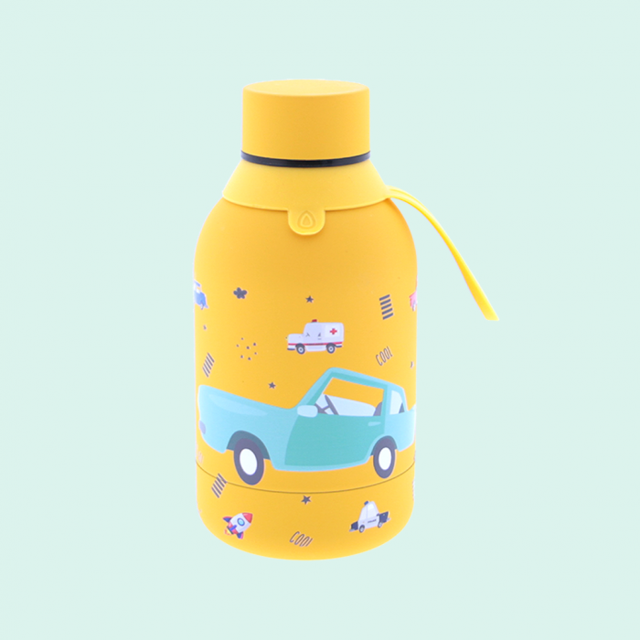 BOTELLA TÉRMICA INFANTIL - MUSTARD CAR