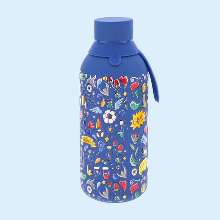 Botella Térmica Infantil - Dark Blue Soccer