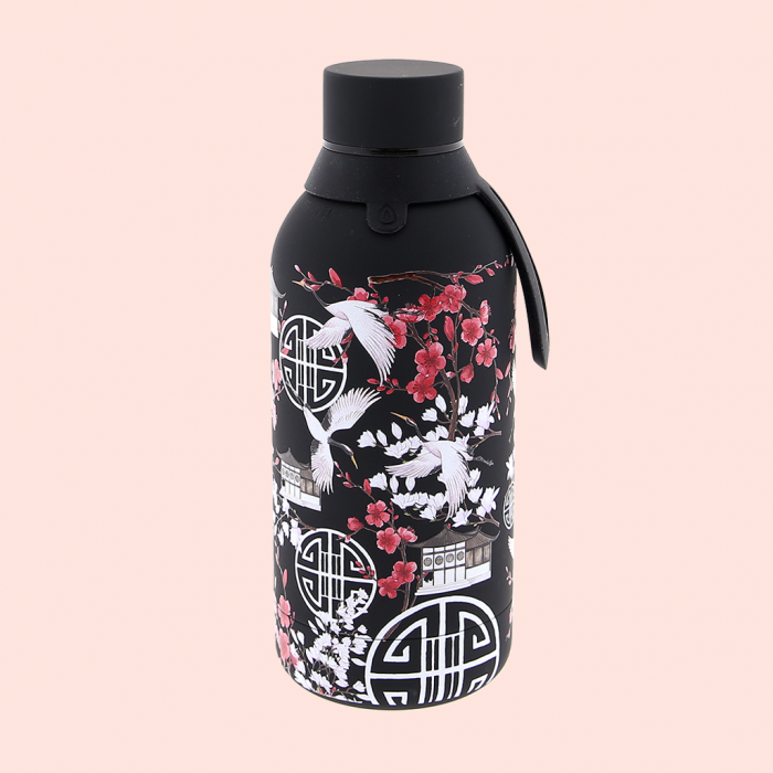 Botella Acero Inoxidable 500ml Black Japan Vibes