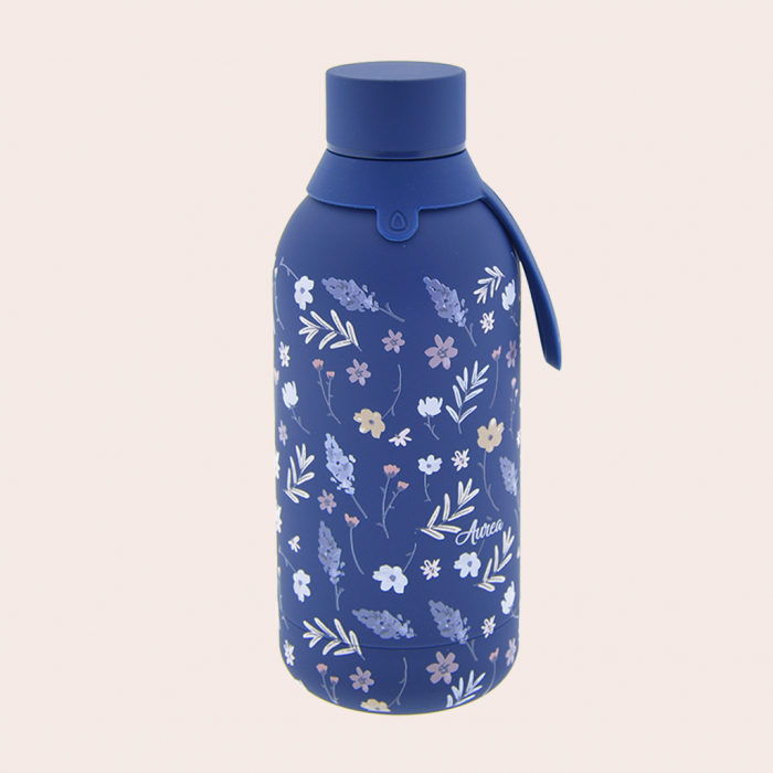 BOTELLA ACERO INOXIDABLE 500ML DARK BLUE DAHLIA FEST