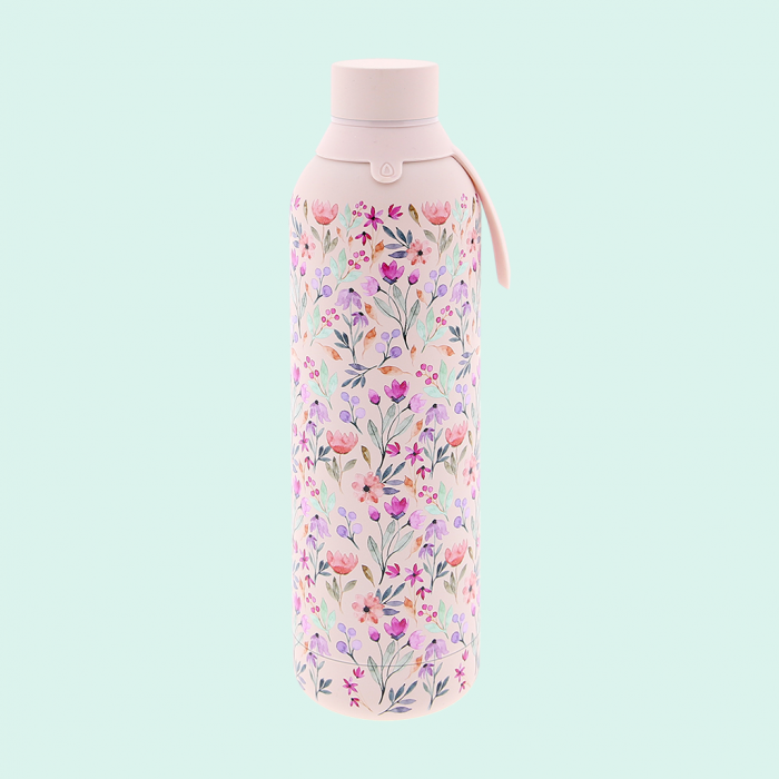 Botella Acero Inoxidable 710ml Pink Wildflower