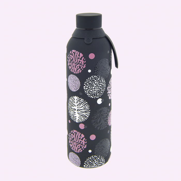 BOTELLA TÉRMICA 710ML - BLACK NEW ANIMAL PRINT