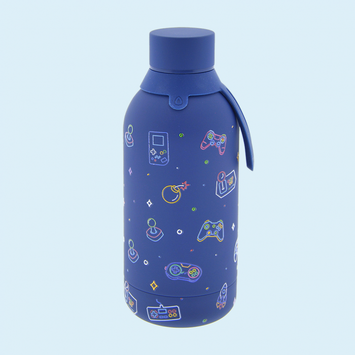 BOTELLA TÉRMICA 500ML - DARK BLUE NEON GAMER