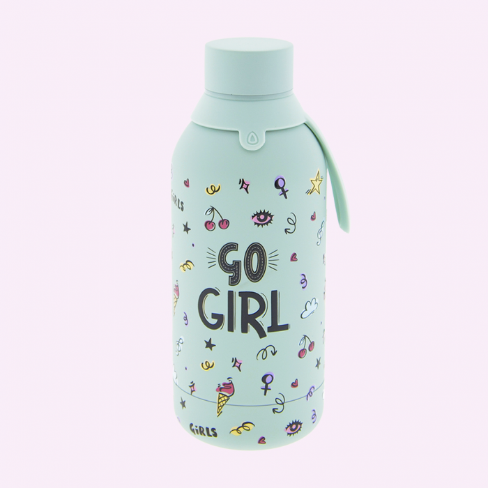 BOTELLA TÉRMICA 500ML - MINT GO GIRL