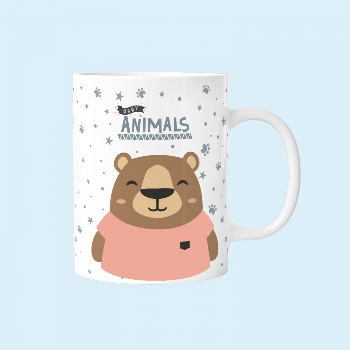 TAZA INFANTIL PLÁSTICO 330ML - BEAR