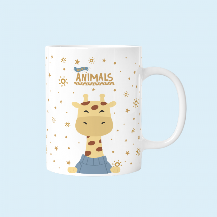 TAZA INFANTIL PLÁSTICO 330ML - GIRAFFE