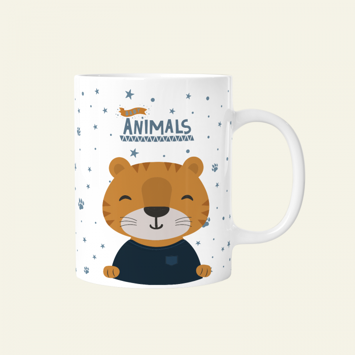 TAZA INFANTIL PLÁSTICO 330ML - TIGER