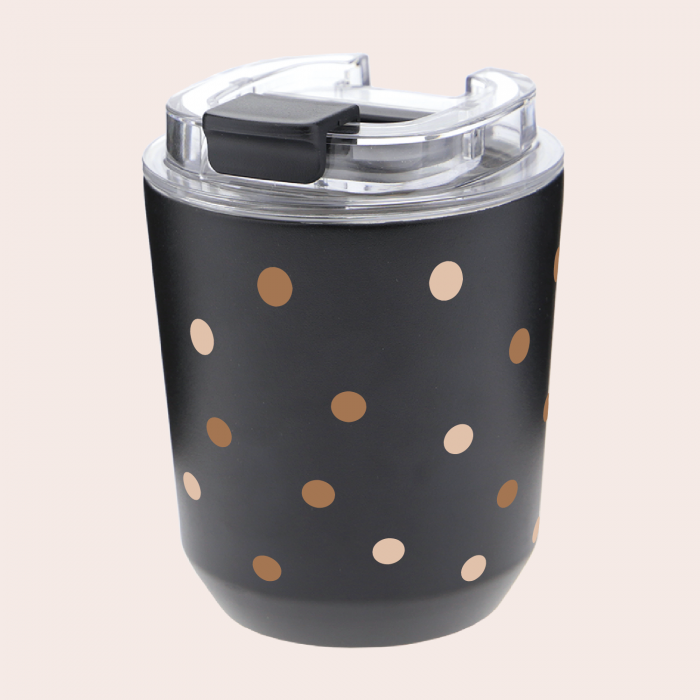 Vaso Térmico 280ml - Black Dots