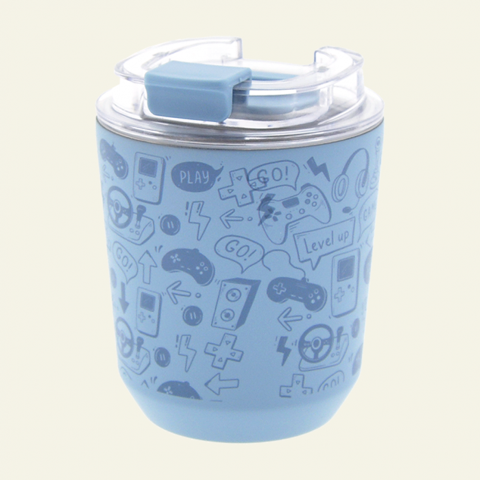 VASO TÉRMICO 280ML - BLUE PETROL PLAY THE GAME