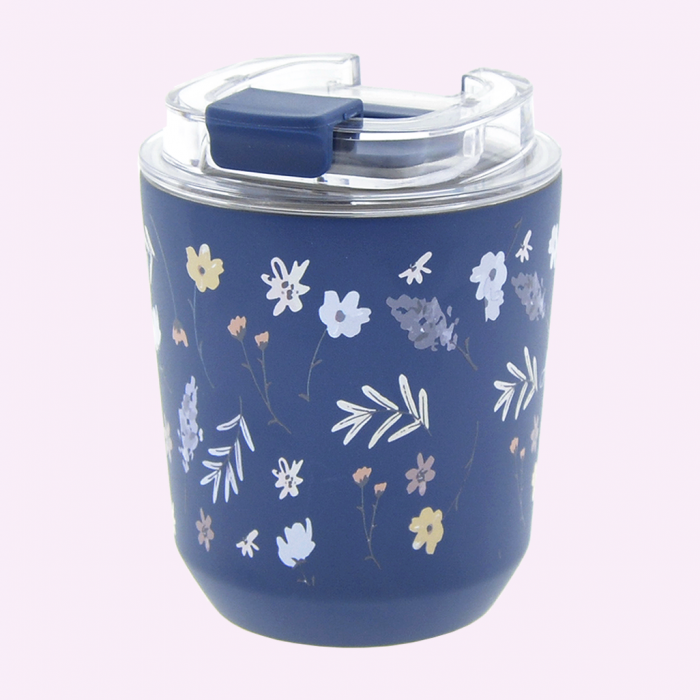 VASO TÉRMICO 280ML - DARK BLUE DAHLIA FEST