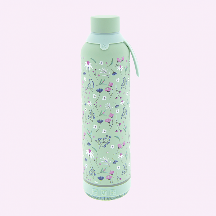 BOTELLA 600ML CON ALTAVOZ - MINT DAHLIA FEST