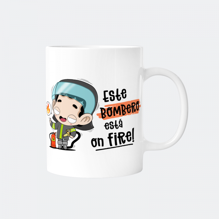 Taza graciosa - Bombero