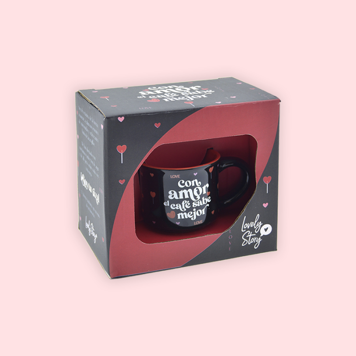 Taza mini 50 ml - Con amor el café sabe mejor