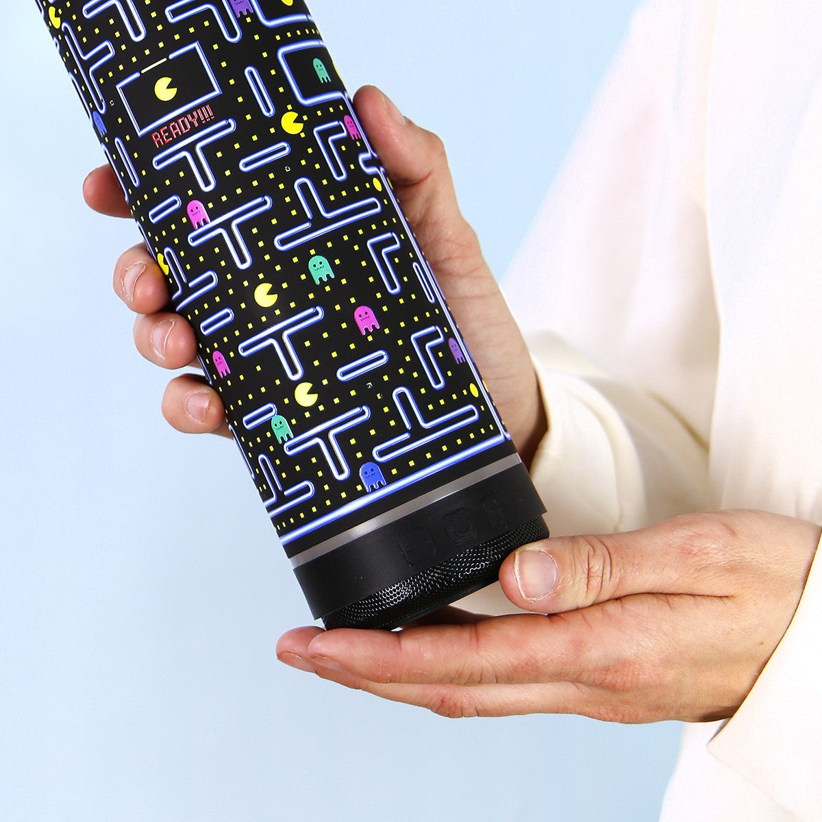 Botella 600ml +Altavoz - Gamer Pacman