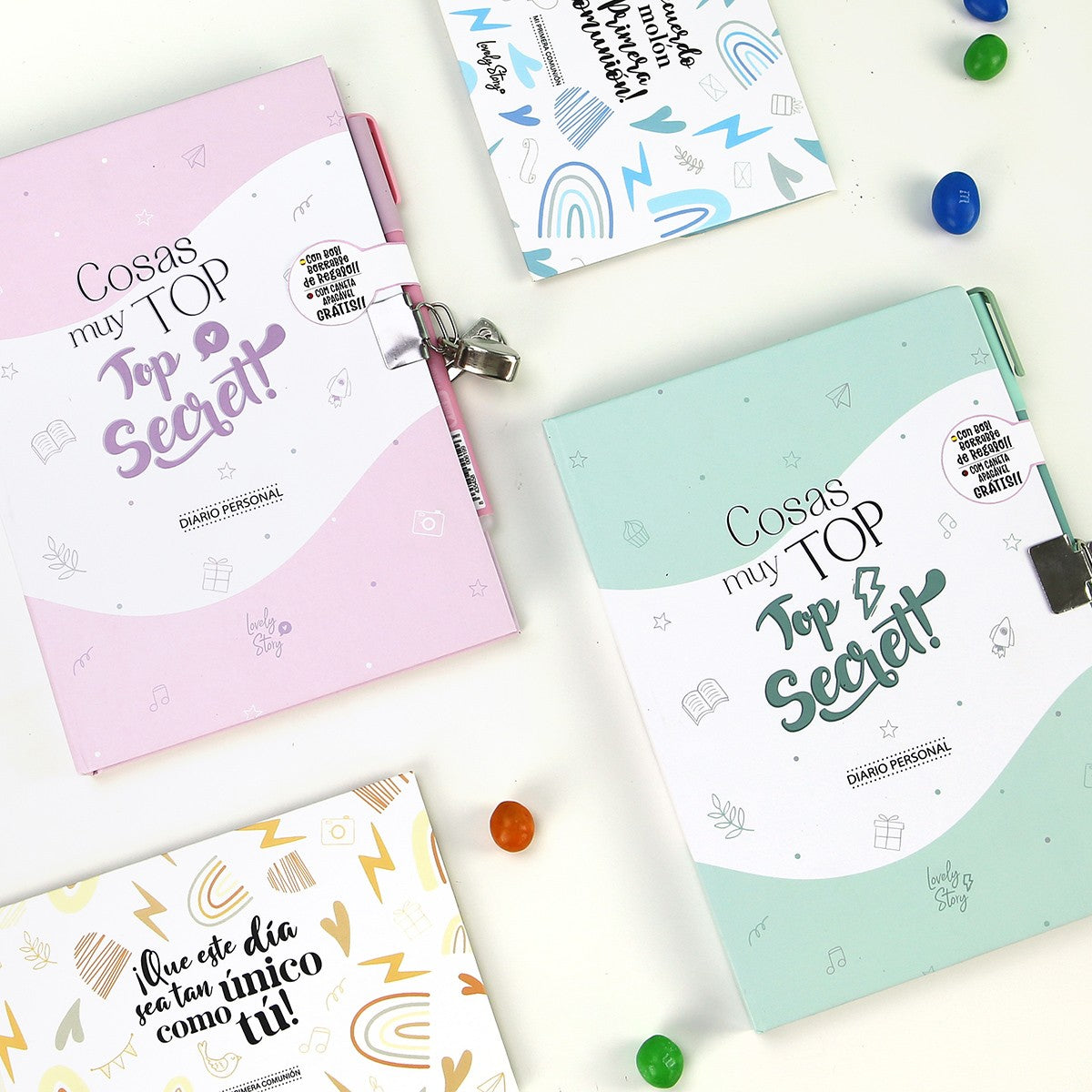 Diario Personalizado con Candado y Boli a Juego | Lovely Story