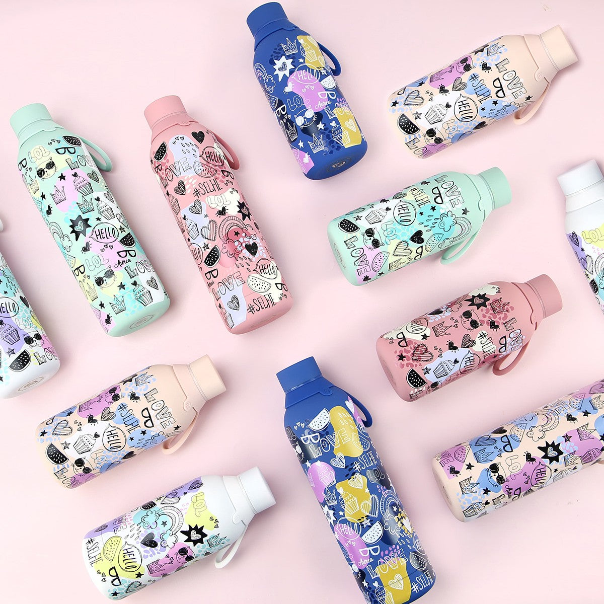 Botella 600ml +Altavoz - Mint Hello Girl