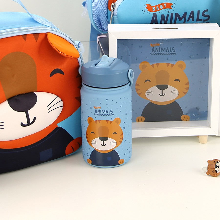 Botella Acero Inoxidable 330ml Adaptador Infantil - 3D Animals