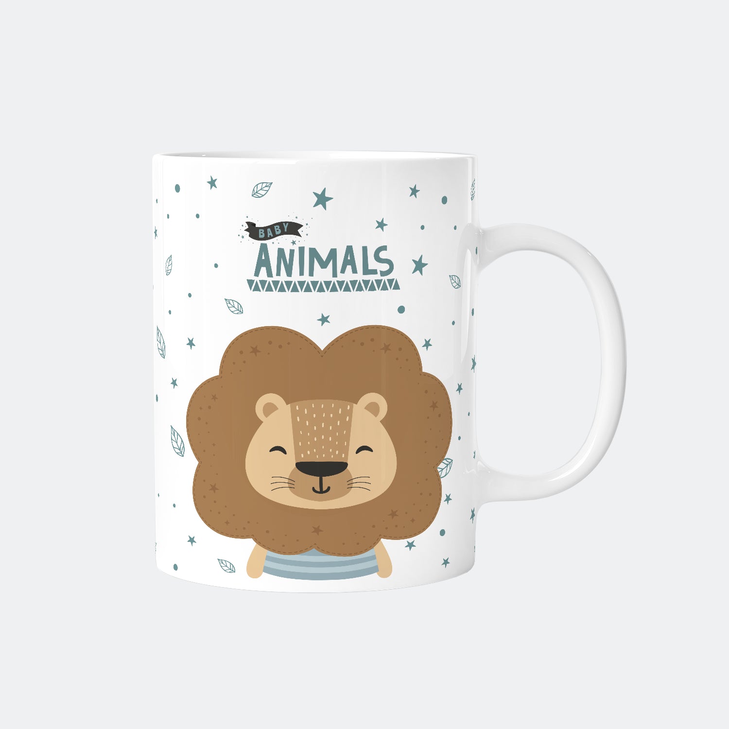 Taza Infantil Cerámica 330ml - 3D Animals