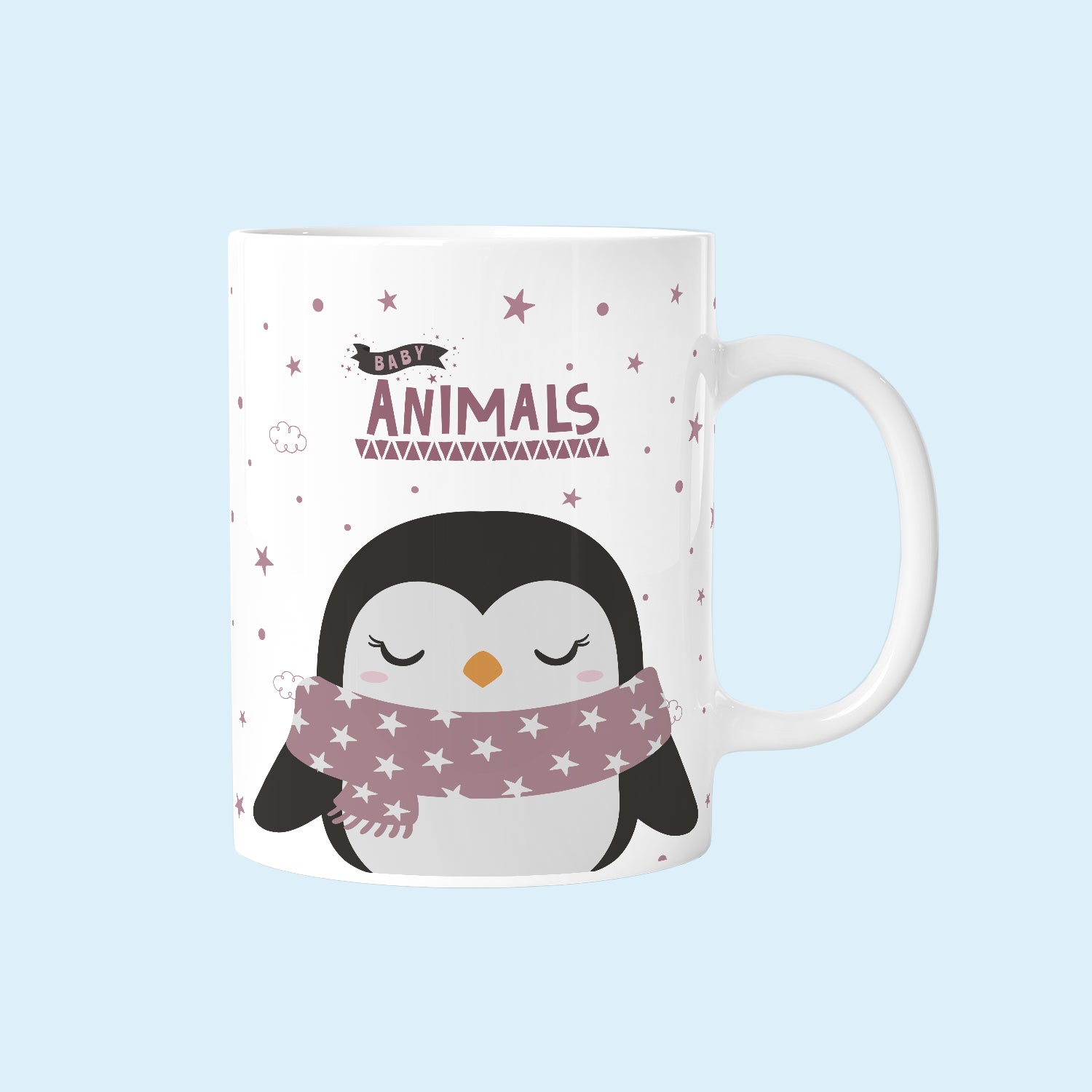 Taza Infantil Cerámica 330ml - 3D Animals