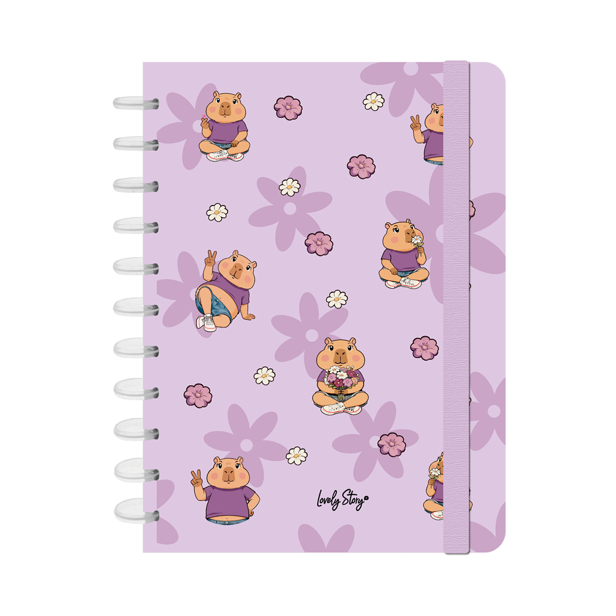 Cuaderno Smartbook Con Sistema de Discos – Capibara Time | Lovely Story