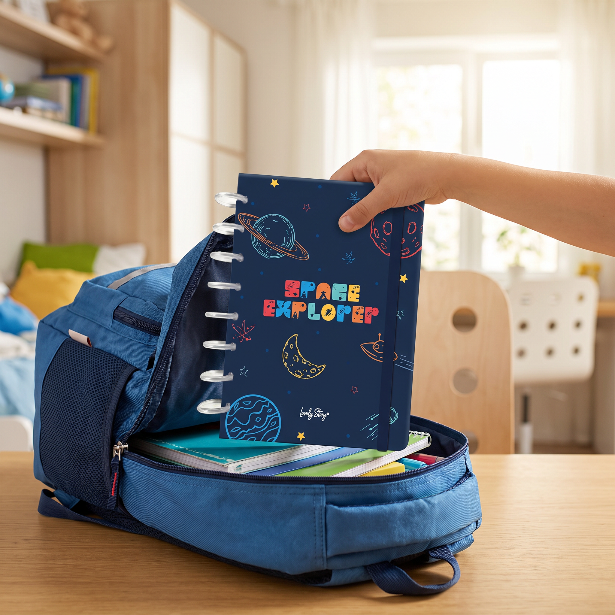 Cuaderno A5 Smart Book - Space Explorer - Dark Blue