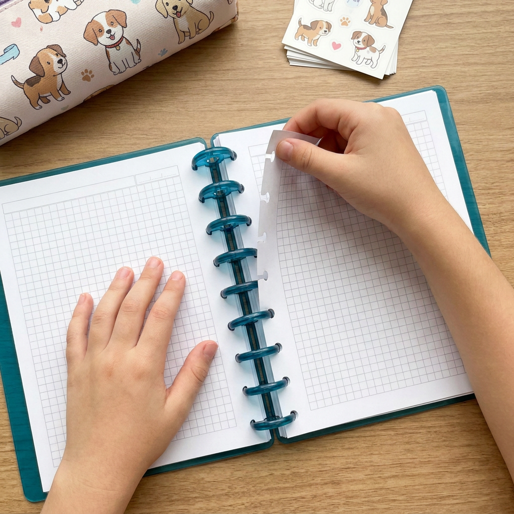 Cuaderno A5 Smart Book - Puppy Adventures - Petrol Blue