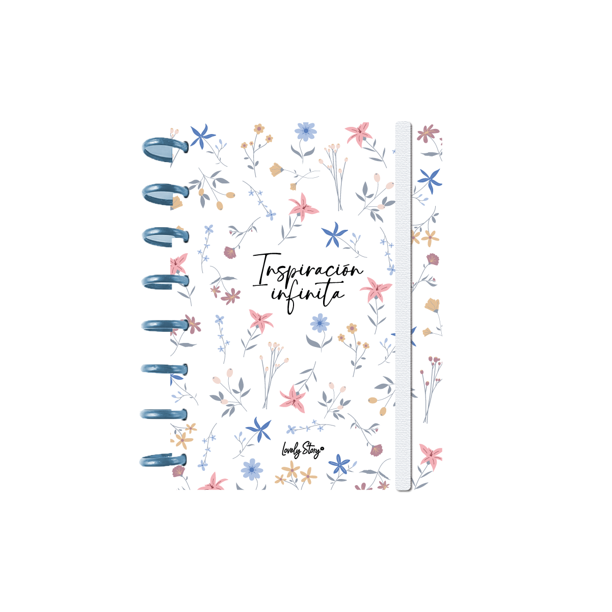 Cuaderno Smartbook Con Sistema de Discos – Petal Whisper - Color Ice