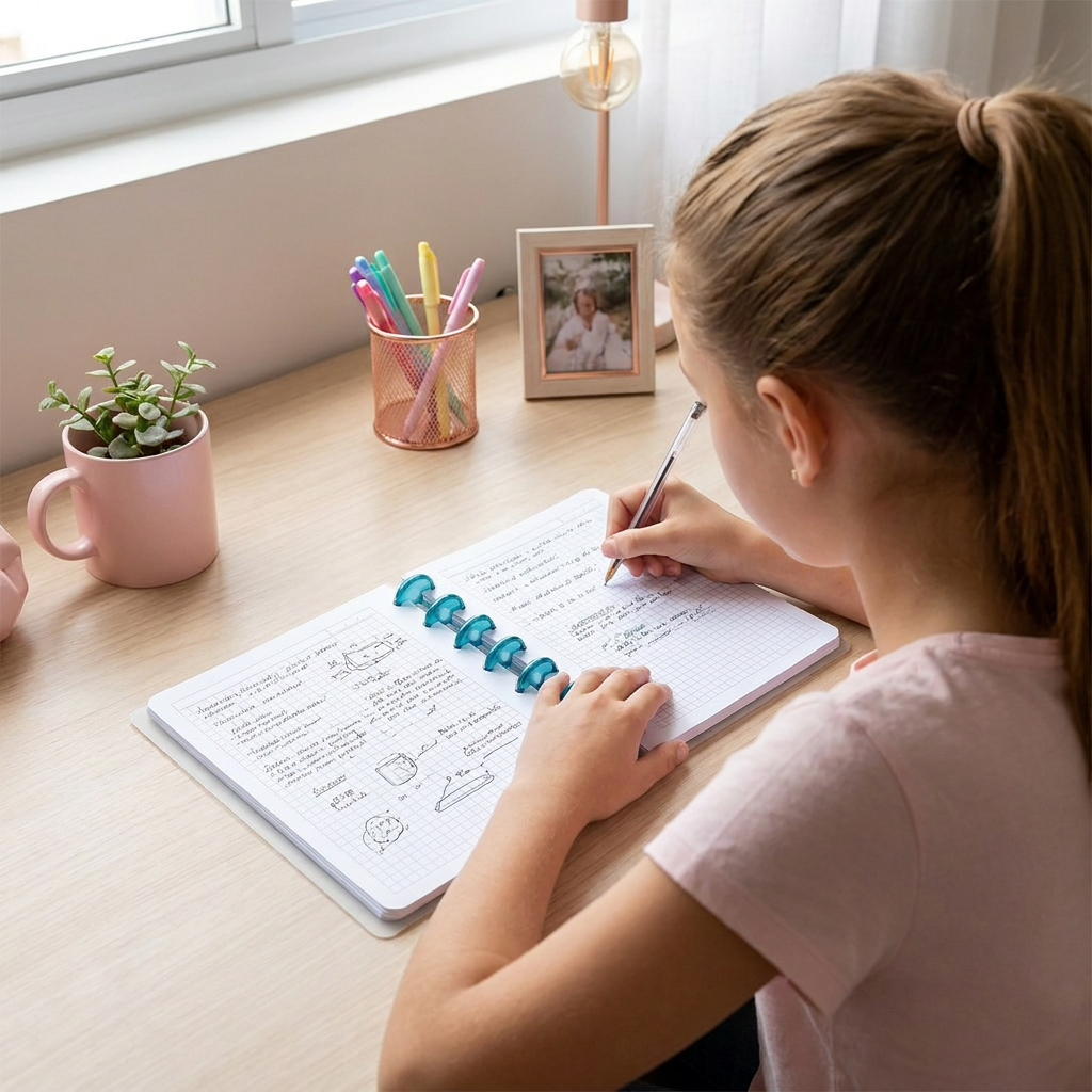 Cuaderno Smartbook Con Sistema de Discos – Petal Whisper - Color Ice