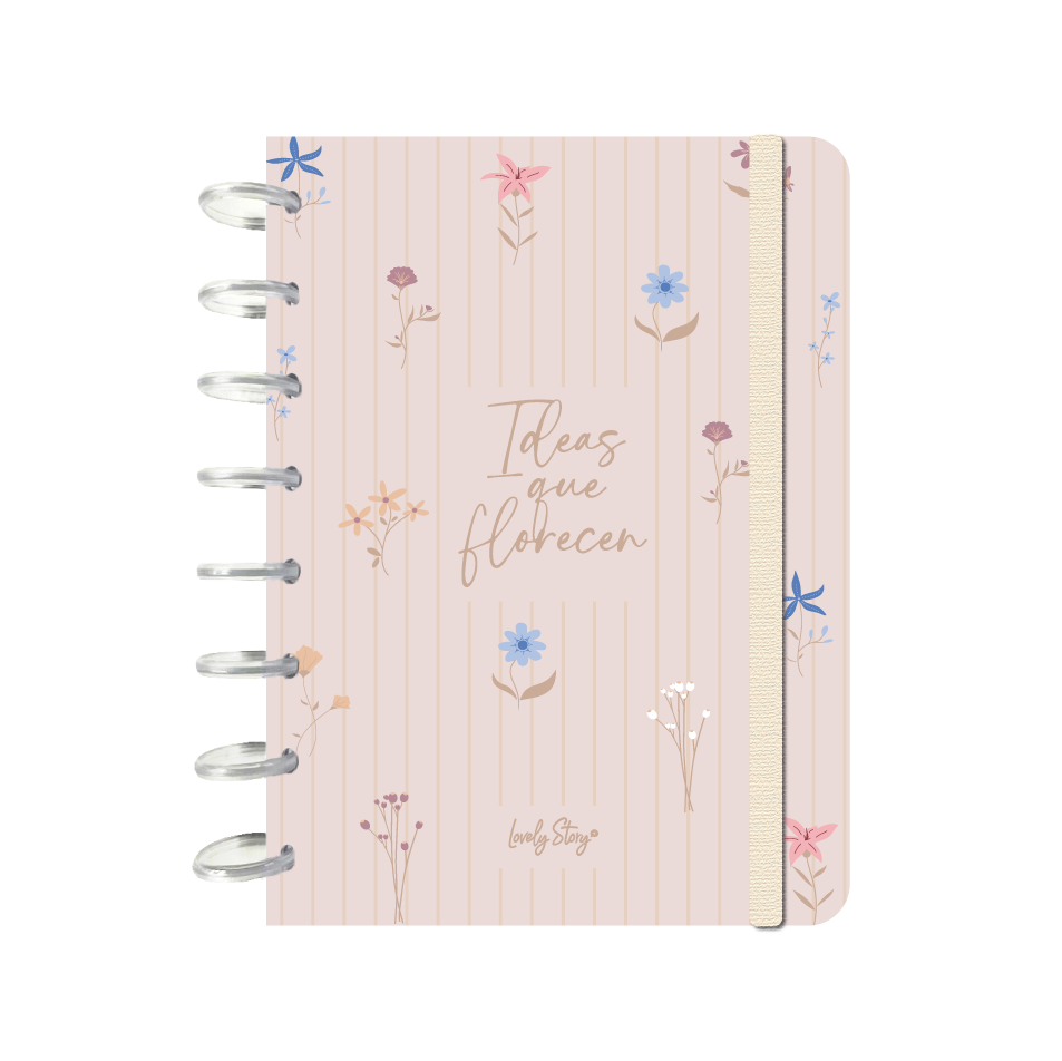 Cuaderno Smartbook Con Sistema de Discos – Petal Whisper - Color Sand