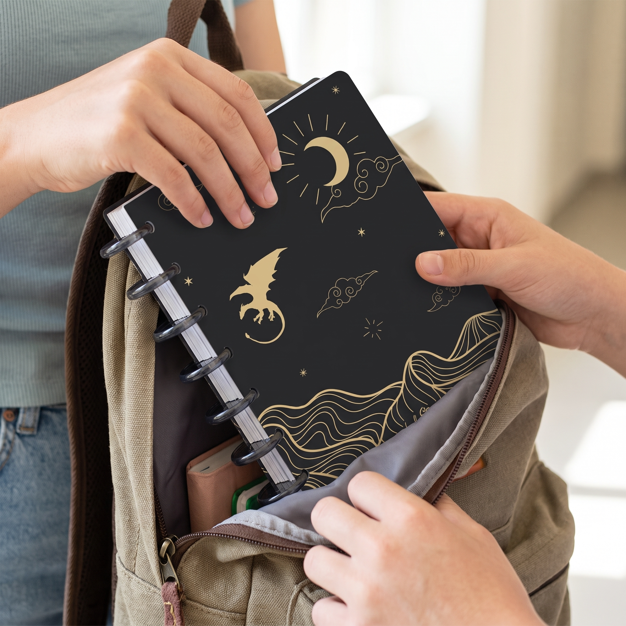 Cuaderno A5 Smart Book - Draconis - Black