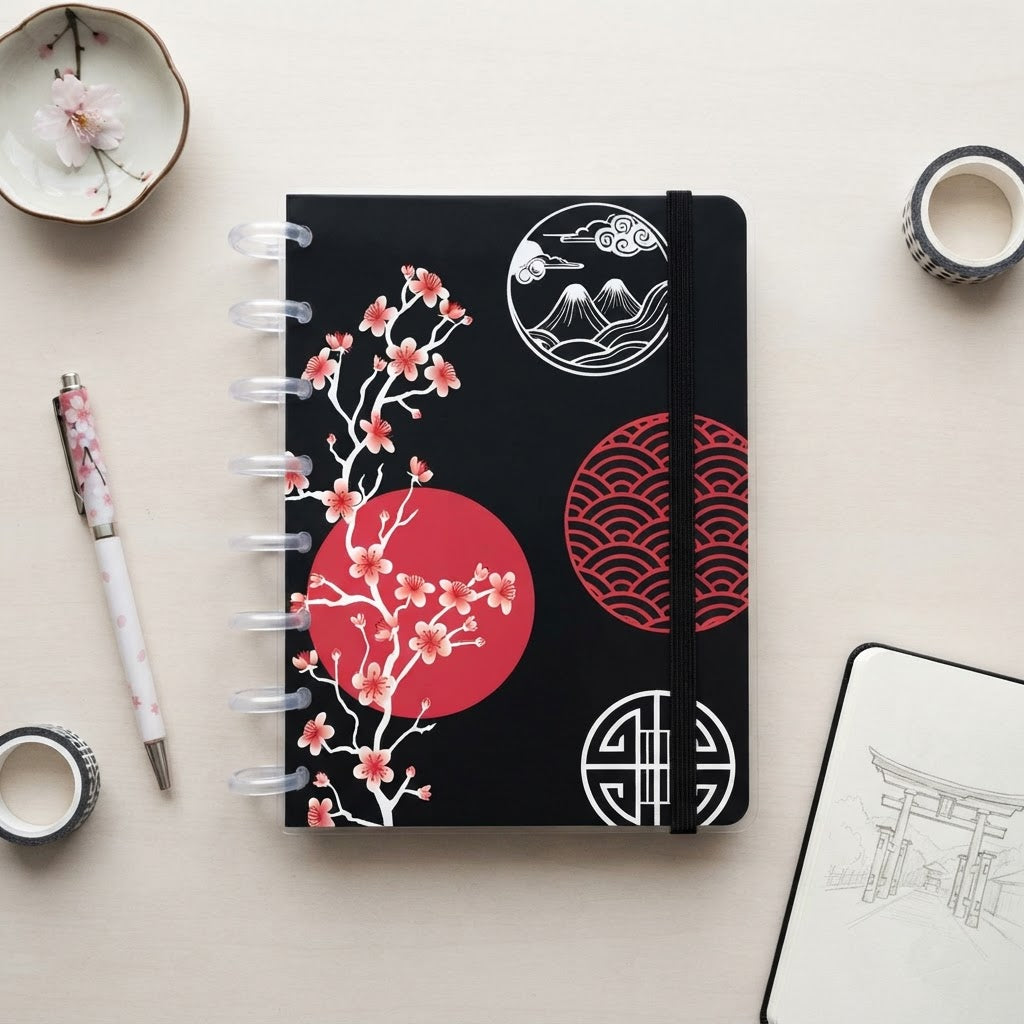 Cuaderno Smartbook Con Sistema de Discos – Kyoto - Color Black