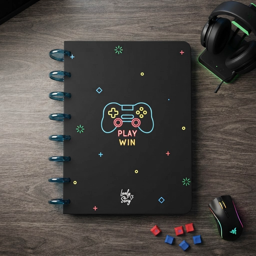 Cuaderno Smartbook Con Sistema de Discos  A5 – Neon Score