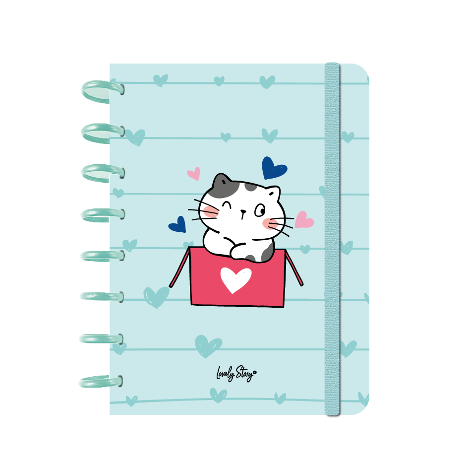 Cuaderno Smartbook Con Sistema de Discos  A5 – Cat Whiskers