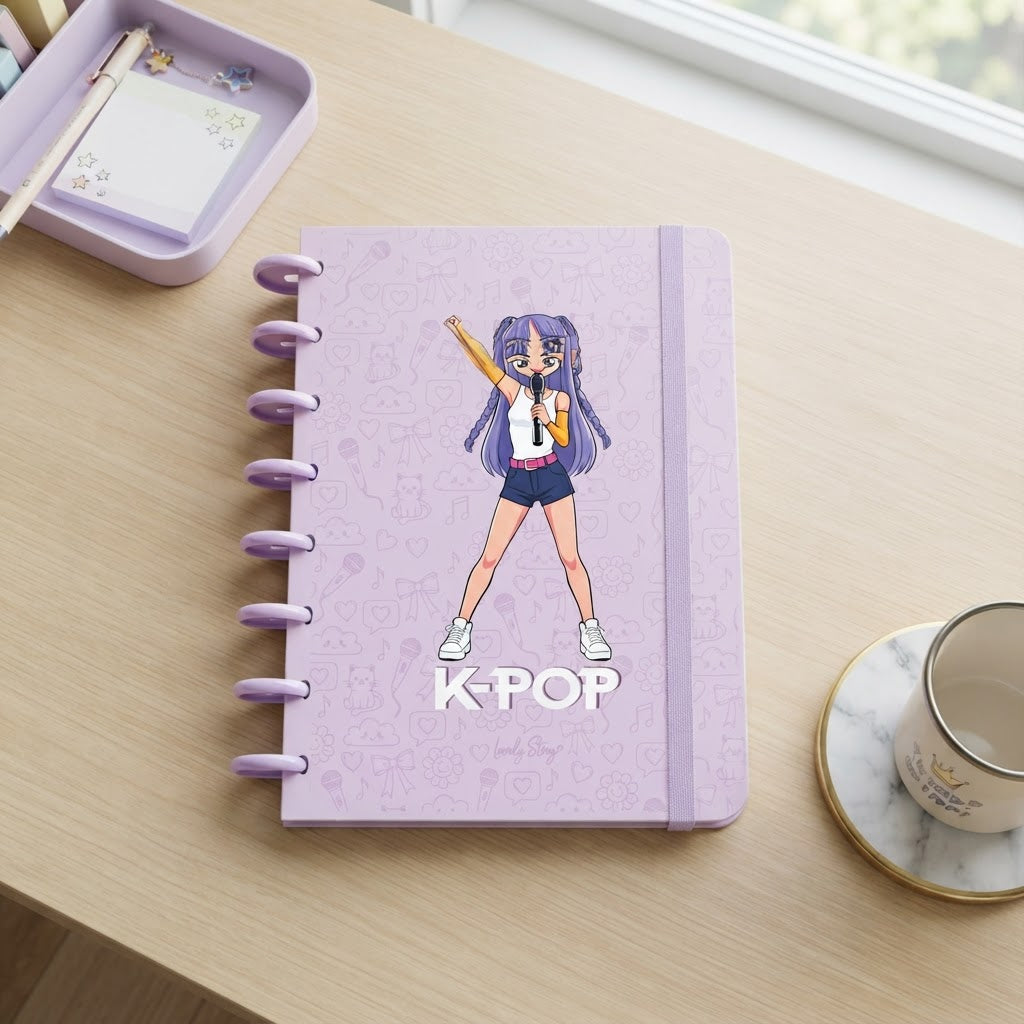 Cuaderno Smartbook Con Sistema de Discos – K-Pop | Lovely Story