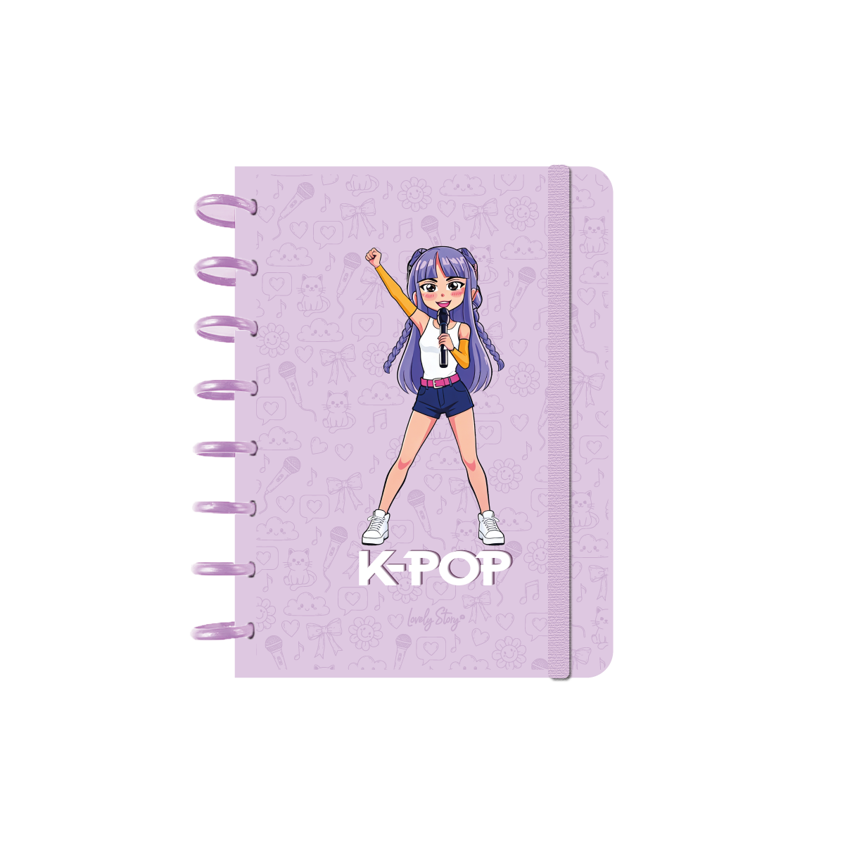 Cuaderno Smartbook Con Sistema de Discos – K-Pop | Lovely Story