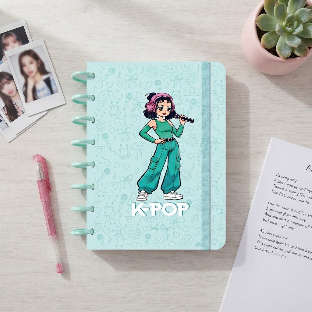 Cuaderno Smartbook Con Sistema de Discos – K-Pop | Lovely Story