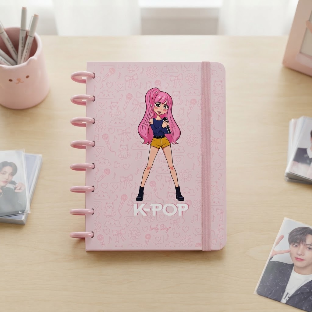 Cuaderno Smartbook Con Sistema de Discos – K-Pop | Lovely Story