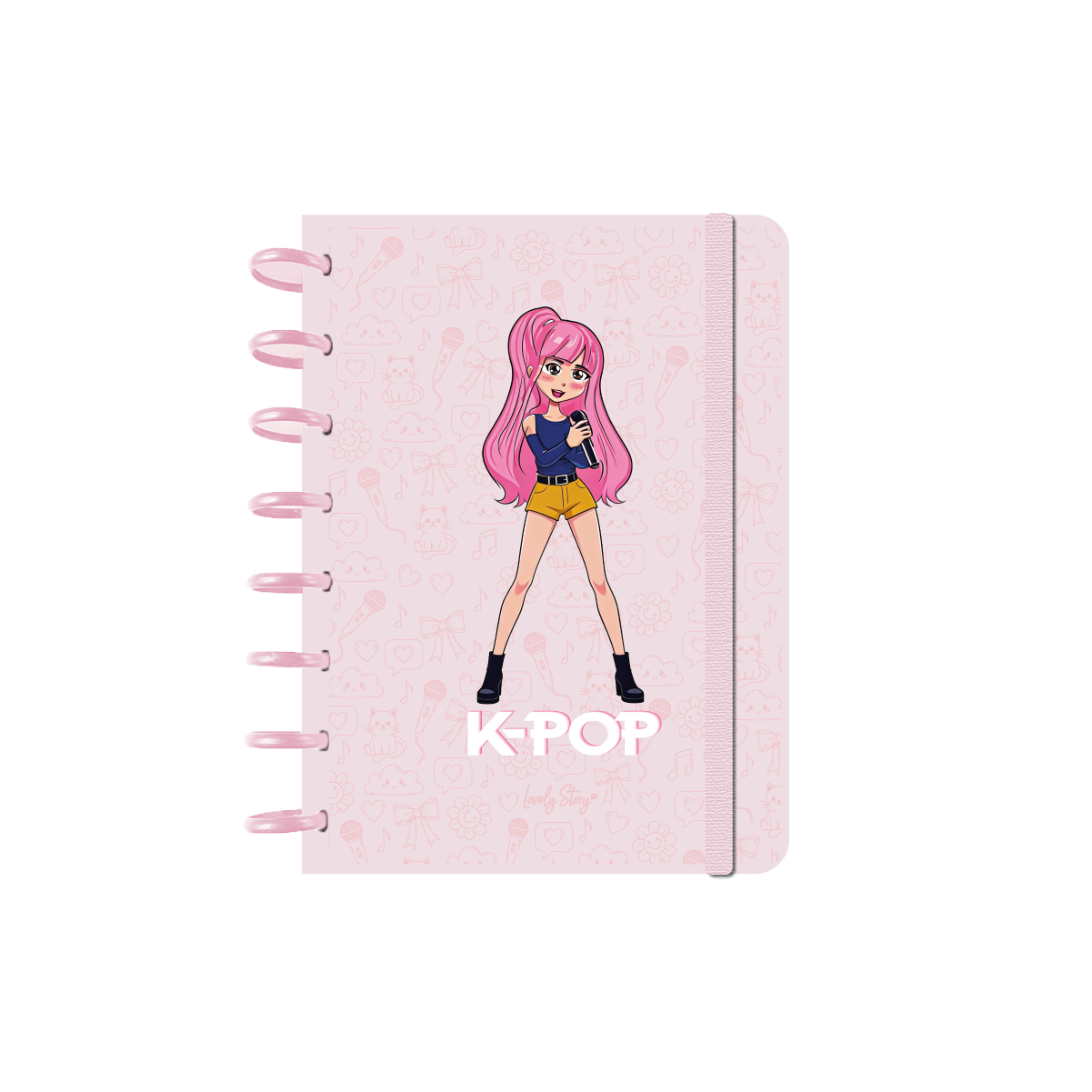 Cuaderno Smartbook Con Sistema de Discos – K-Pop | Lovely Story