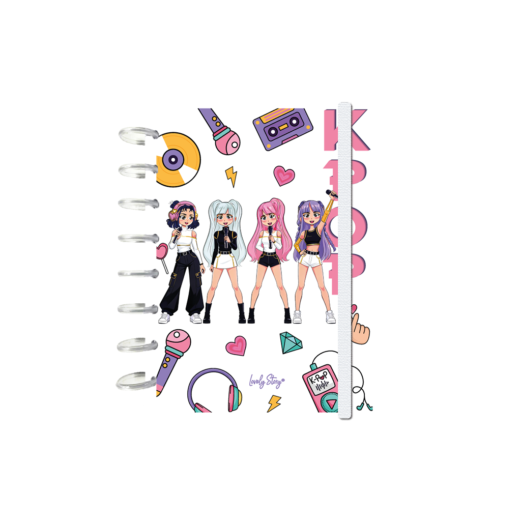 Cuaderno Smartbook Con Sistema de Discos – K-Pop | Lovely Story