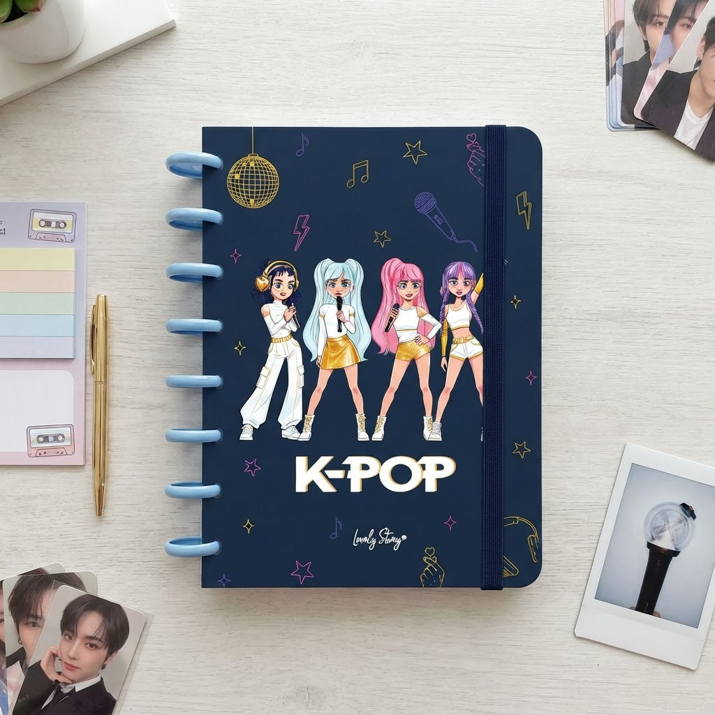 Cuaderno Smartbook Con Sistema de Discos – K-Pop | Lovely Story