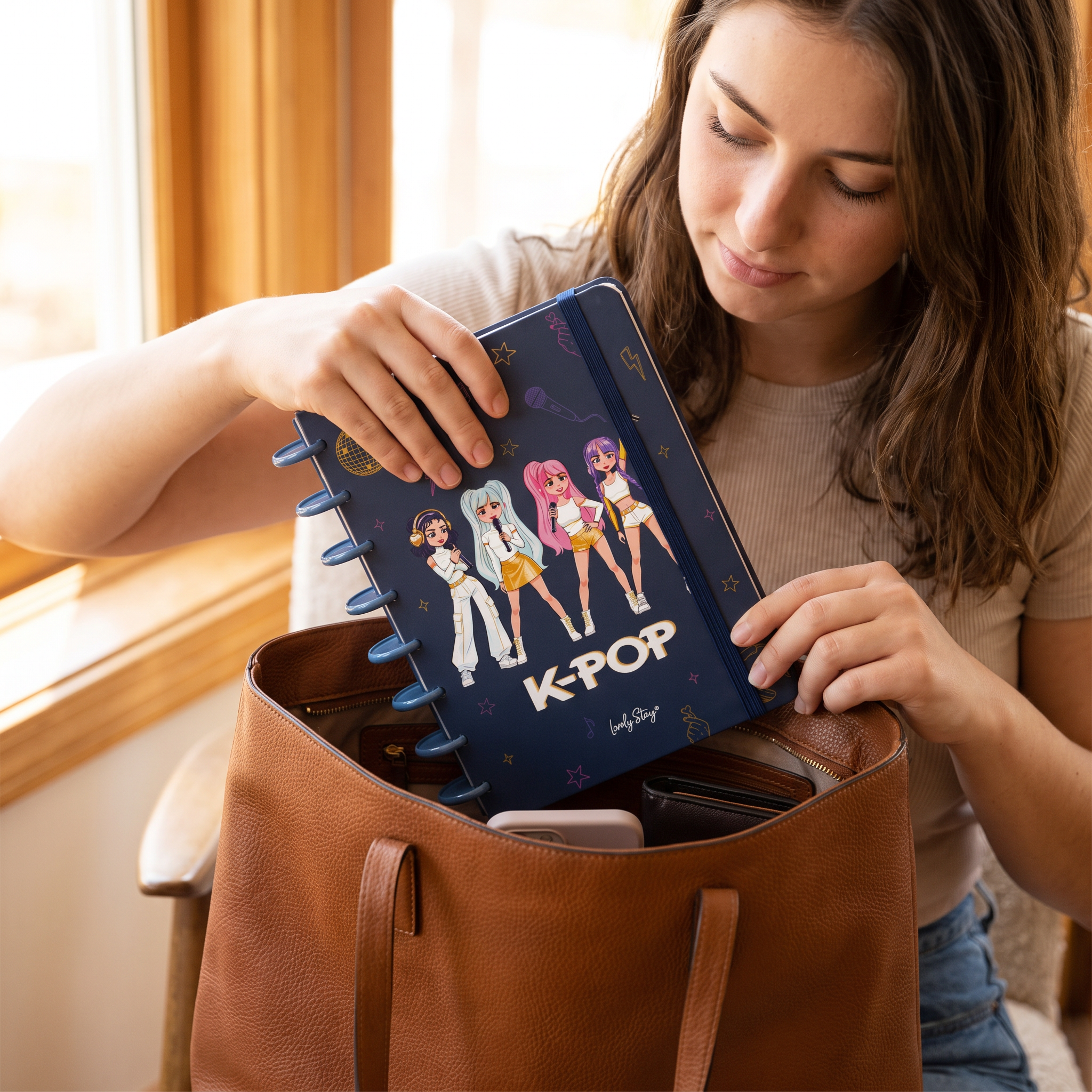 Cuaderno Smartbook Con Sistema de Discos – K-Pop | Lovely Story