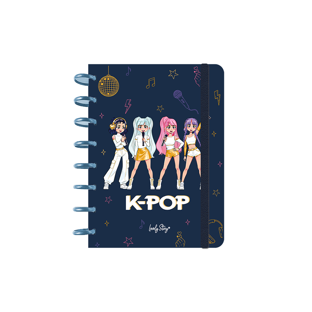 Cuaderno Smartbook Con Sistema de Discos – K-Pop | Lovely Story