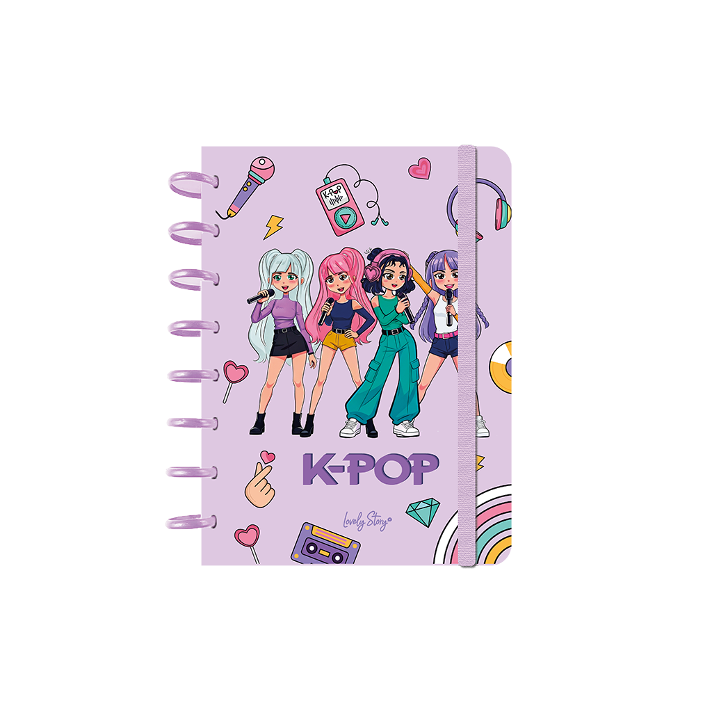 Cuaderno Smartbook Con Sistema de Discos – K-Pop | Lovely Story