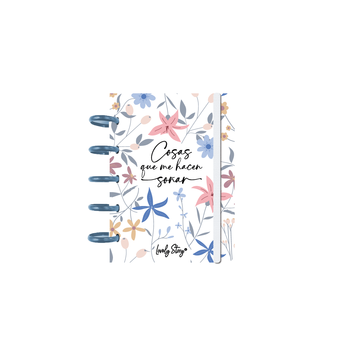 Cuaderno Smartbook Con Sistema de Discos – Petal Whisper - Color Ice