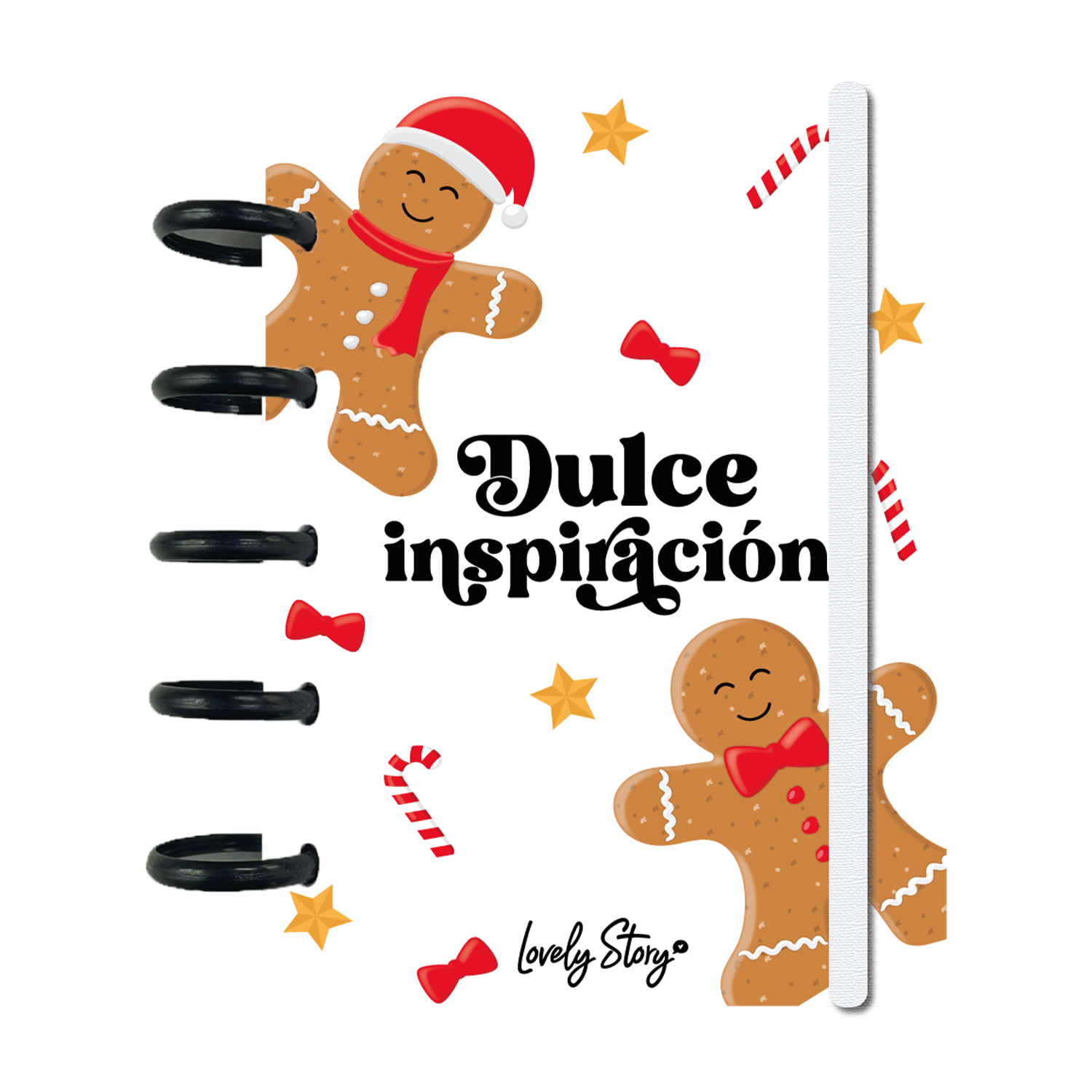 Cuaderno Smartbook con Sistema de Discos A6 – Navidad - Ice