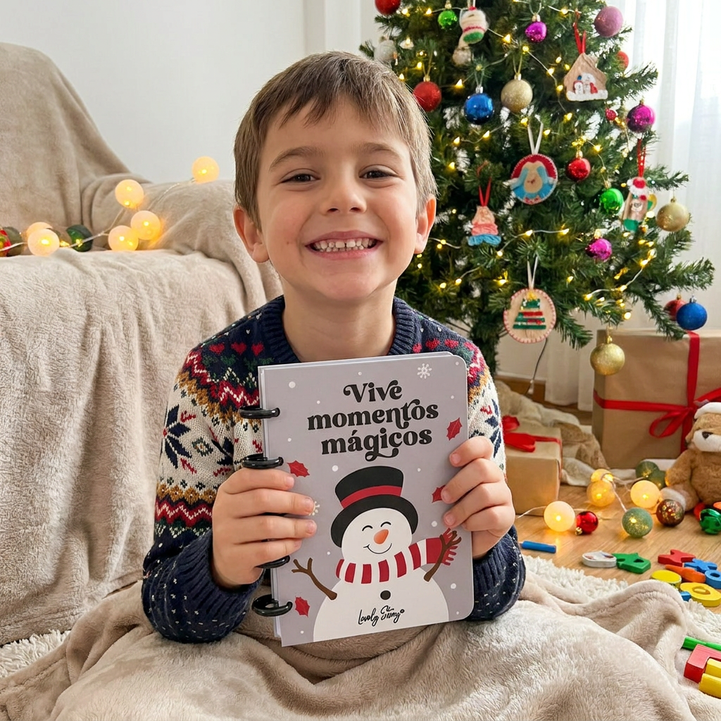 Cuaderno Smartbook con Sistema de Discos A6 – Navidad - Grey